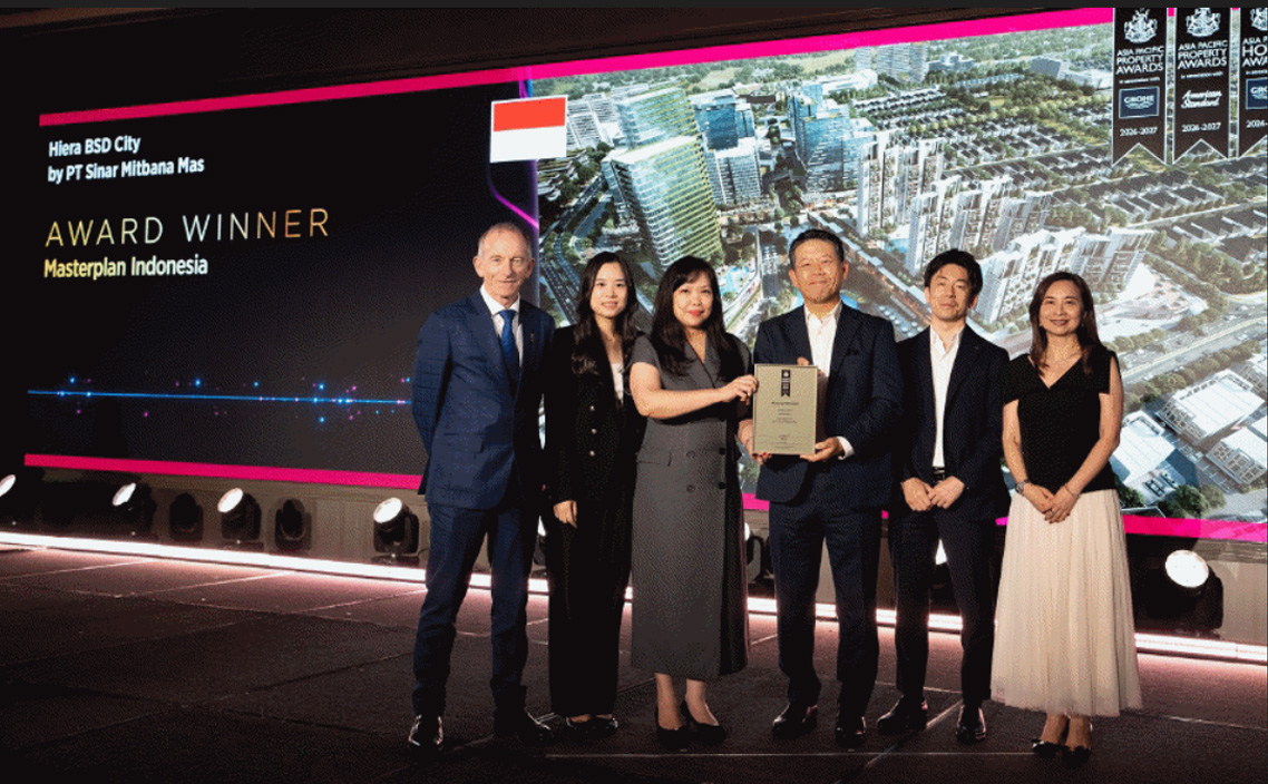 Hiera BSD City Raih Asia Pacific Property Awards 2026-2027 untuk Kategori Masterplan Indonesia Hiera BSD City Raih Asia Pacific Property Awards 2026-2027 untuk Kategori Masterplan Indonesia